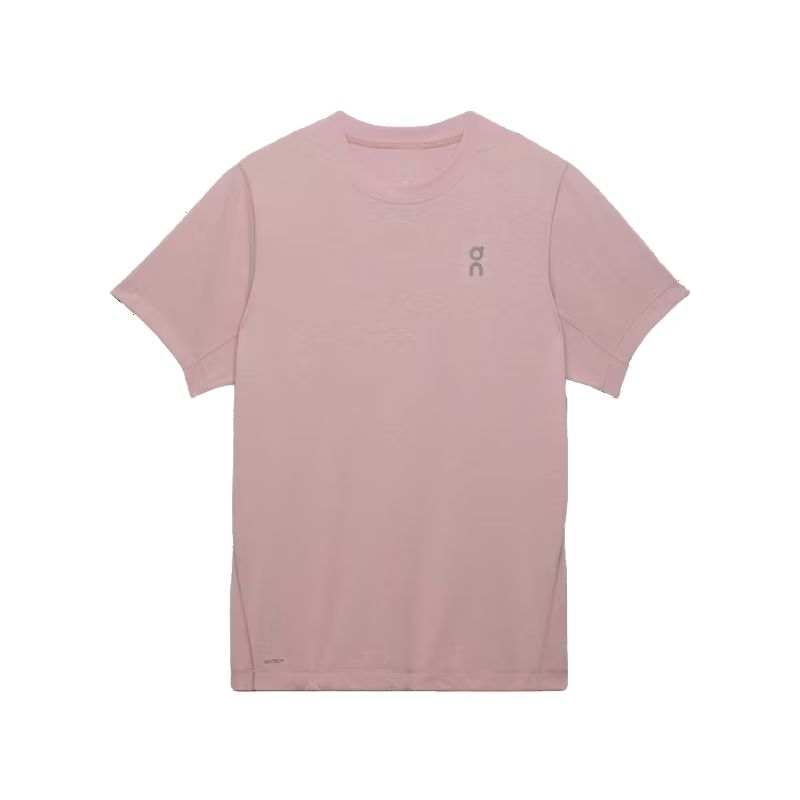 On On T Shirts Men's Pink Crew Neck Moderate