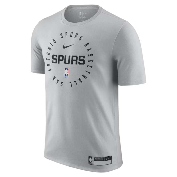 Nike Nike x NBA San Antonio SpursDri Fit Legend On Court Practice Performance T Shirt Men's Silver
