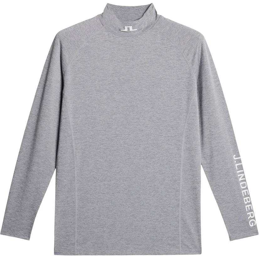 J.Lindeberg T Shirts Men's Gray Half Turtleneck Moderate