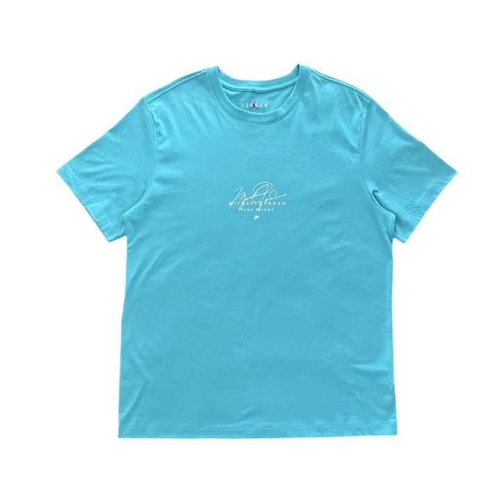 Jordan Jordan T Shirts Men's Blue Crew Neck Moderate Straight Fit