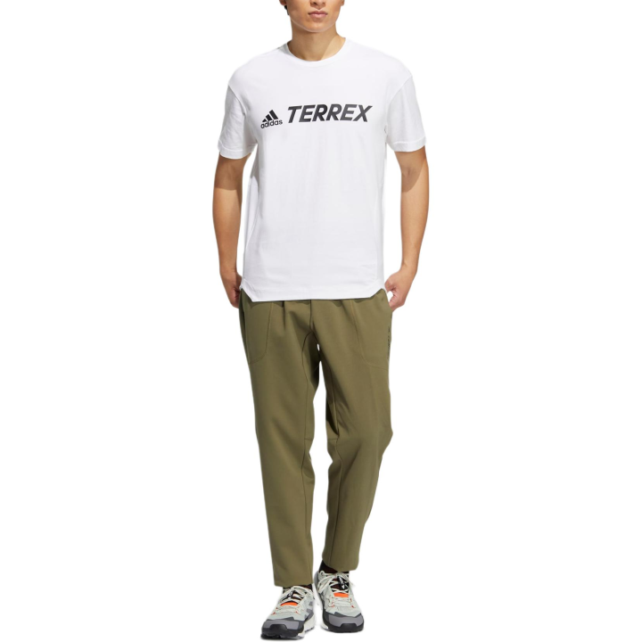 Adidas Adidas TRAVEER SHORT SLEEVE LOGO TEE T Shirt Men's White