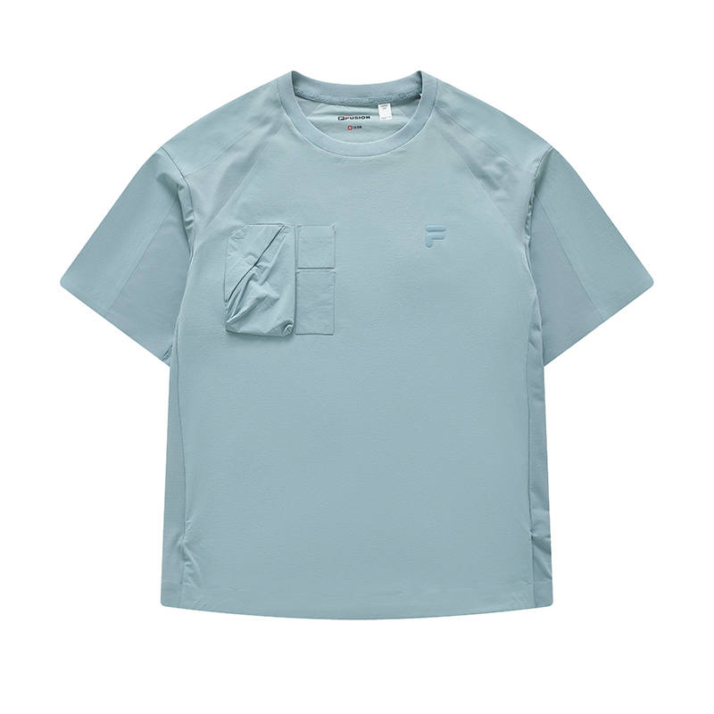FILA FUSION INLINE T Shirt Men's Ink White Blue