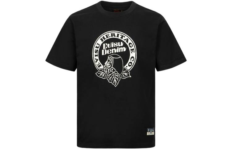 EVISU T Shirts Men's Crew Neck Moderate Straight Fit