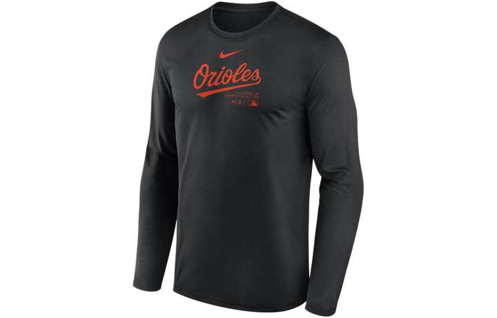 Nike Nike Baltimore Orioles Authentic Collection Practice Men's Nike Dri-FIT Mlb Long-Sleeve T-Shirt