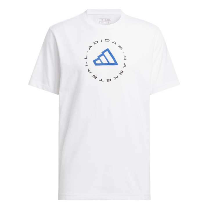 Adidas Adidas BASKETBALLHOOPS T Shirt Men's White