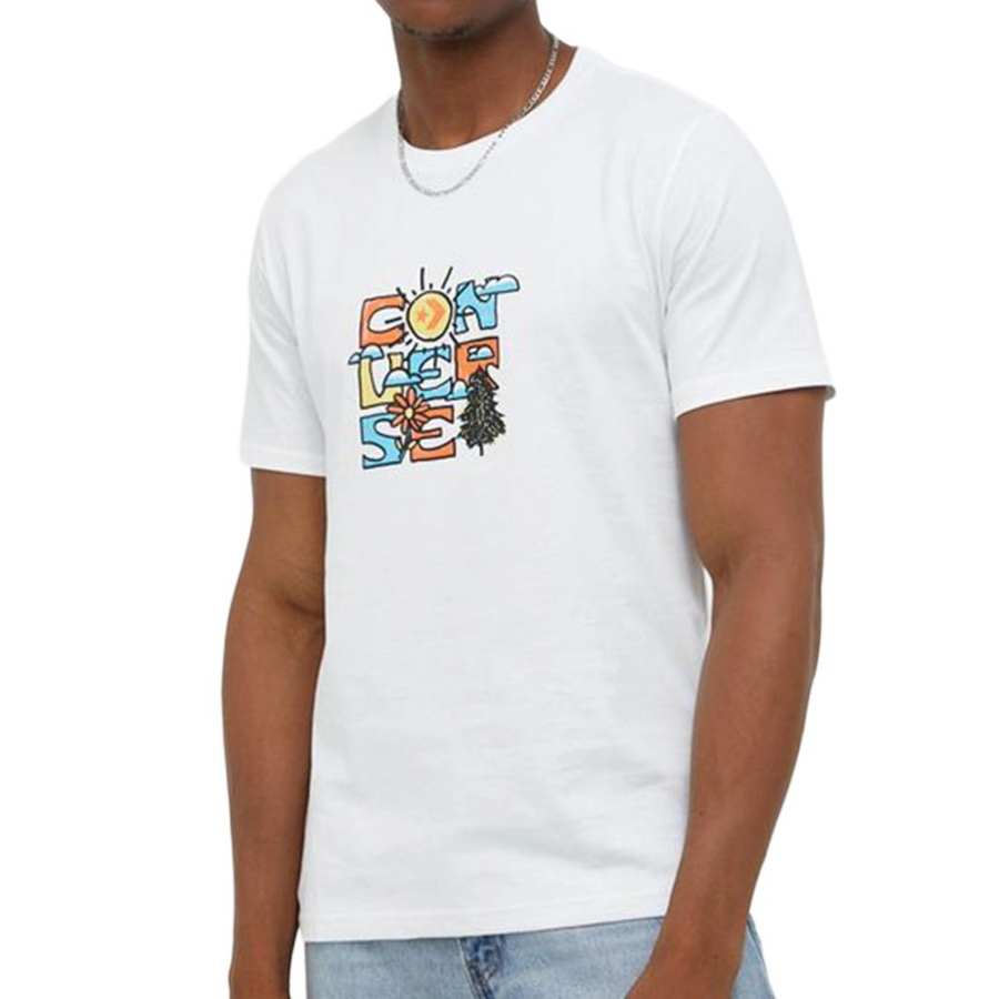 Converse Converse Mother Natural T Shirt Men's White