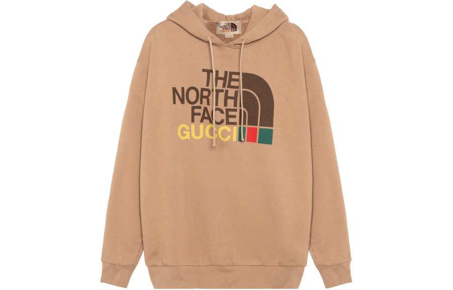 GUCCI X The North Face Cotton Hoodie Brown