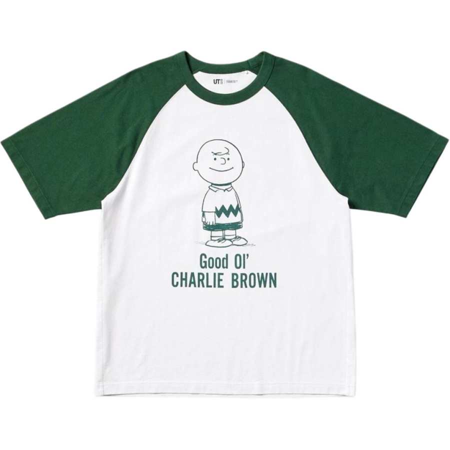 UNIQLO x PEANUTS SS25 T Shirt Men's Dark Olive