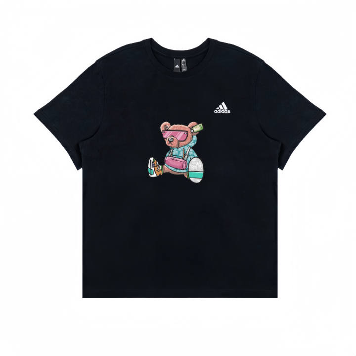 Adidas Adidas T Shirts Unisex Black Crew Neck Moderate