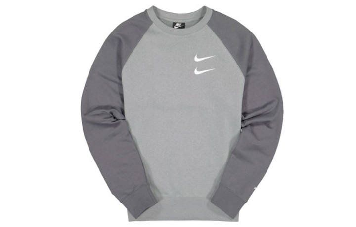 Nike Nike Sweatshirts Men's Gray Crew Neck Moderate Regular