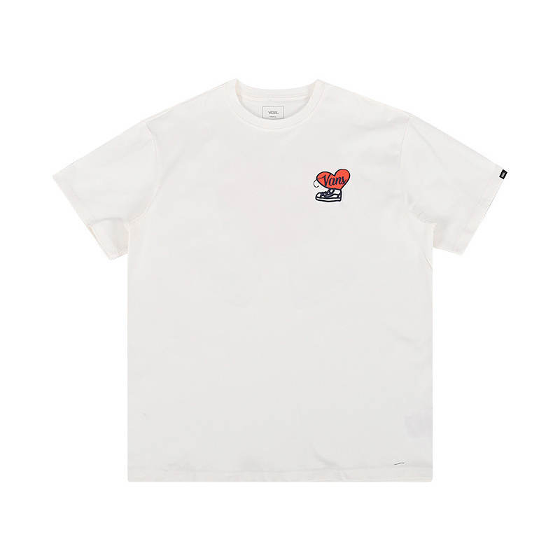 Vans Vans T Shirts Men's White Crew Neck Moderate
