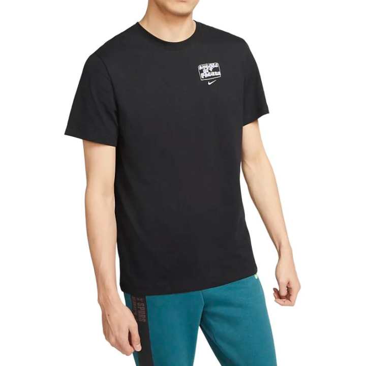 Nike Nike T Shirts Men's Black Crew Neck Moderate