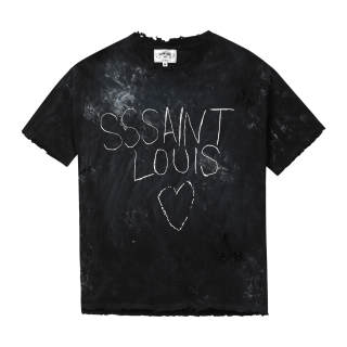 SSSAINT LOUIS Couple's SSSAINT LOUIS T Shirt Unisex Black