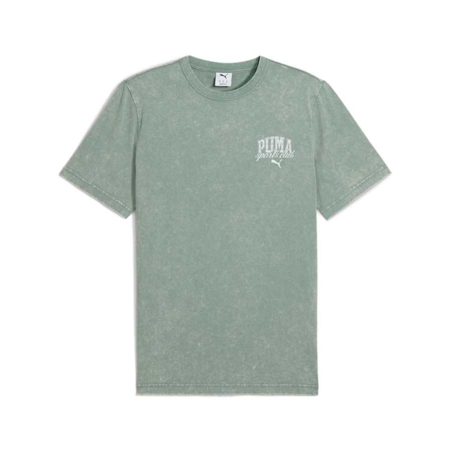 PUMA T Shirts Men's Haze Blue Crew Neck Moderate Straight Fit