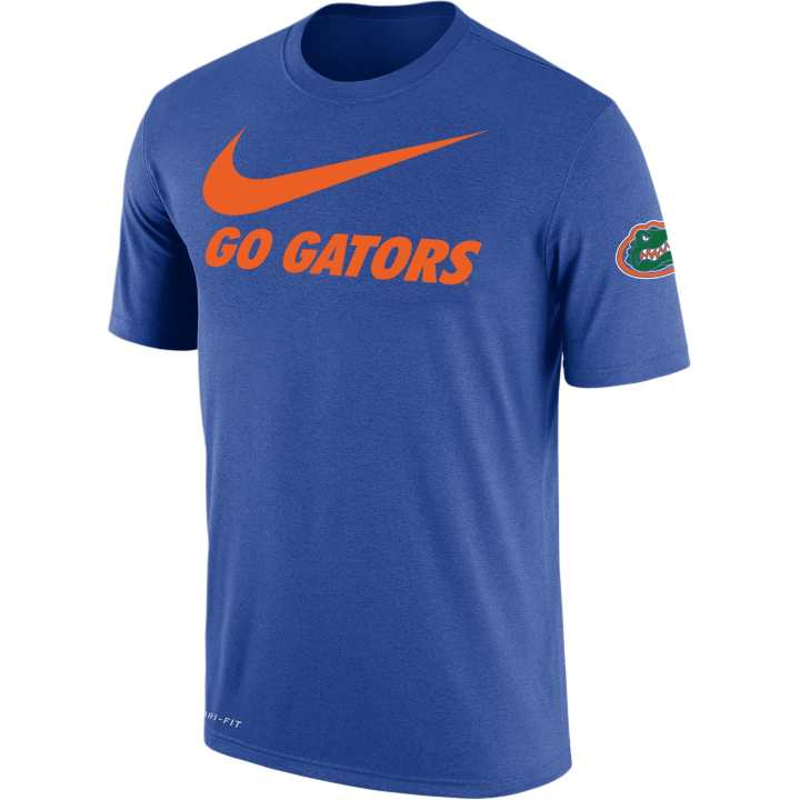 Nike Nike Swoosh T Shirts Men's Blue Crew Neck Moderate
