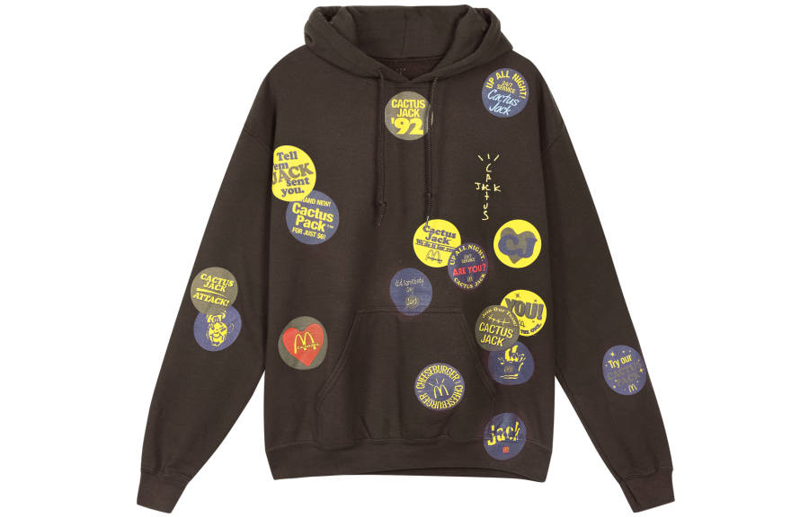 Travis Scott X McDonald's Sticker Bomb Hoodie