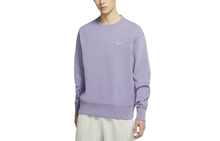 Nike Nike Sweatshirts Men's Dusty Purple Crew Neck Moderate Regular