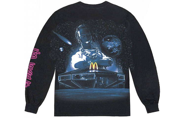 Travis Scott X McDonald's Action Figure Space L/S T Shirt