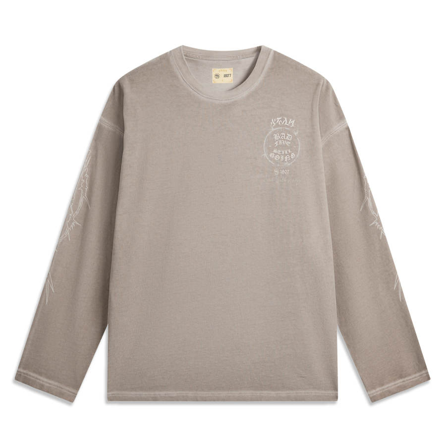 Li-Ning Li Ning BADFIVE T Shirt Men's Rock Ridge Gray