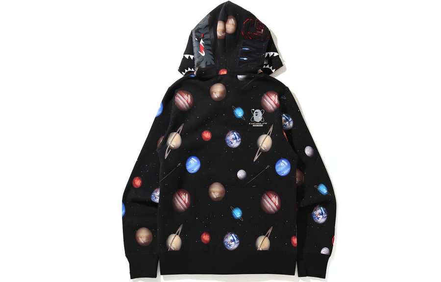 A BATHING APE Bape Galaxy Shark Full Zip Hoodie