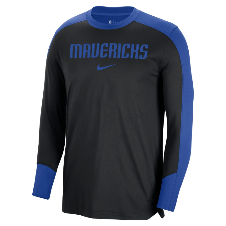 Nike Nike x NBA Dallas Mavericks COLORBLOCK PREGAME T Shirt Unisex Black