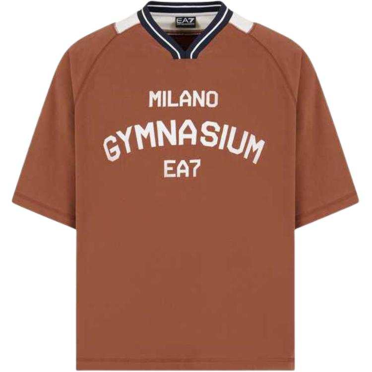 EMPORIO ARMANI EA7 SS25 T Shirt Men's Dark Brown