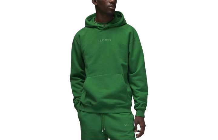 Jordan Jordan Wordmark Sweatshirts Men's Green Hooded Moderate Regular
