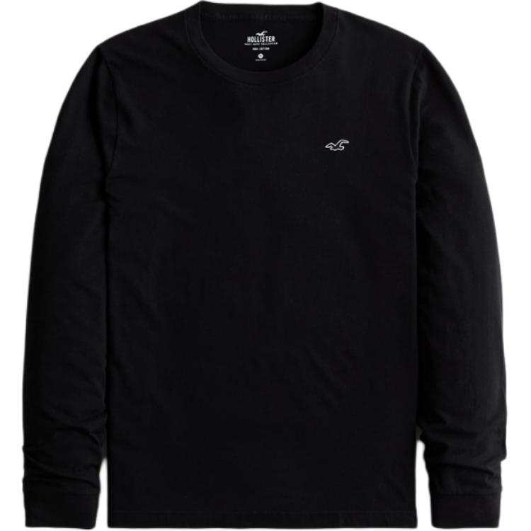Hollister/ T Shirts Men's Black Crew Neck Moderate