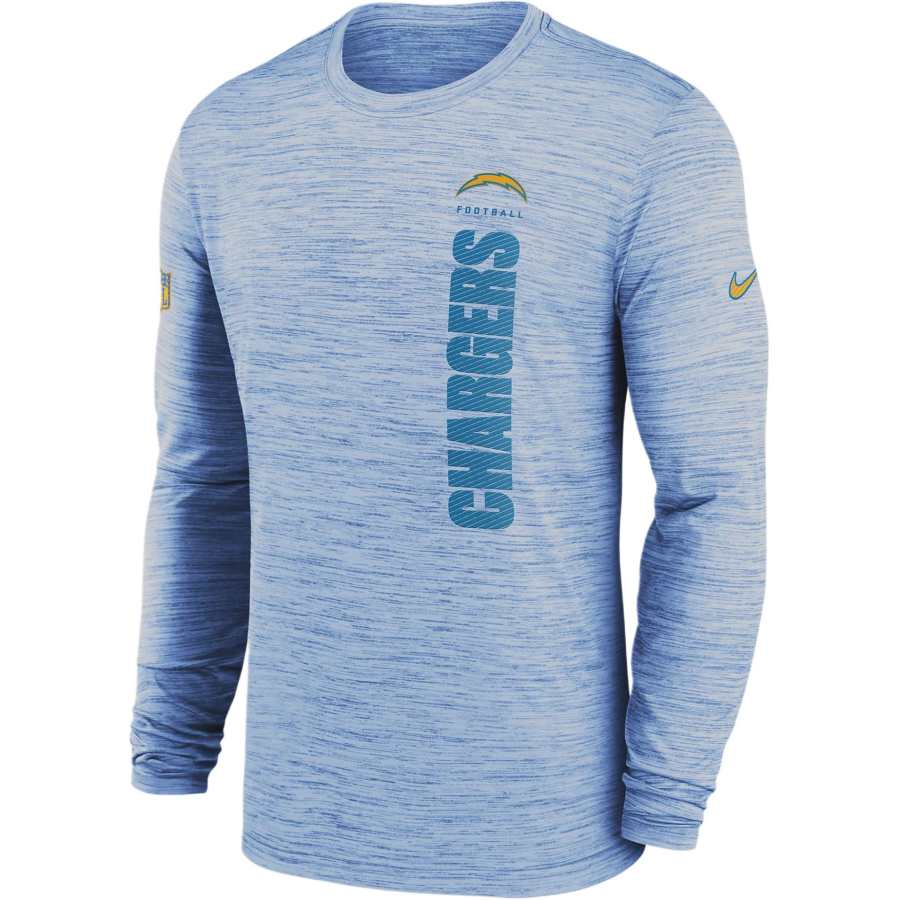 Nike Nike Los Angeles Chargers Sideline Velocity Men's Nike Dri FIT Nfl Long Sleeve T Shirt