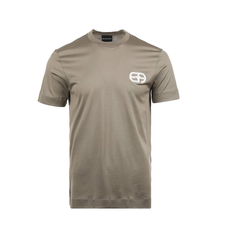 EMPORIO ARMANI 【Best of: PromotionsReplicated_FIFinal Sale】logo-embroidered crew-neck T-shirt