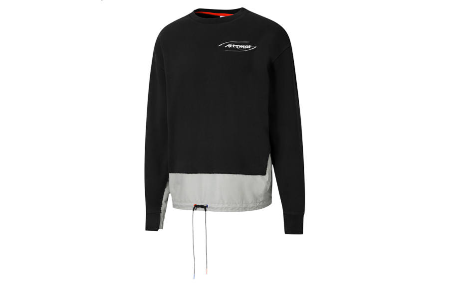 PUMA X ATTEMPT Sweatshirts Men's Black Crew Neck Moderate Regular