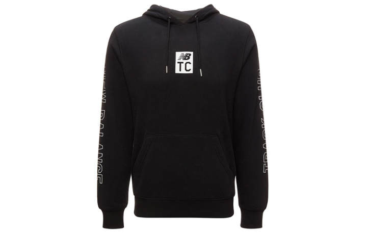 New Balance New Balance Sweatshirts Men's Black Hooded Moderate Regular