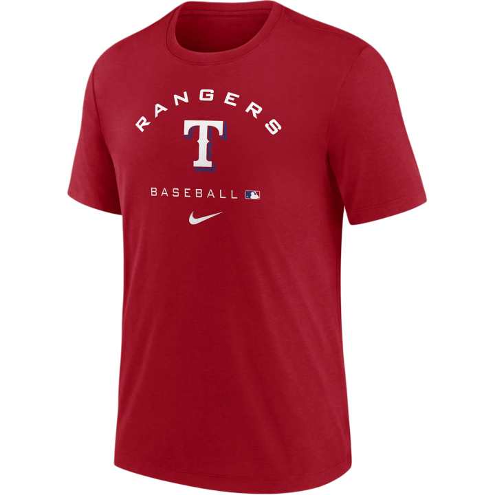Nike Nike X MLB T Shirts Men's Red Crew Neck Moderate Straight Fit