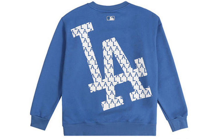 MLB MLB Old Flower Sweatshirts Unisex Blue Crew Neck Moderate Regular