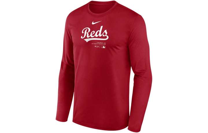 Nike Nike Cincinnati S Authentic Collection Practice Men's Nike Dri-FIT Mlb Long-Sleeve T-Shirt