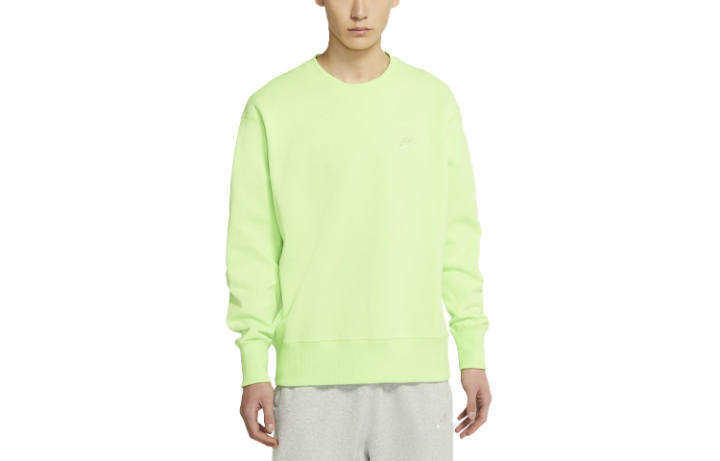 Nike Nike Sweatshirts Men's Lime Cyan Crew Neck Moderate Regular
