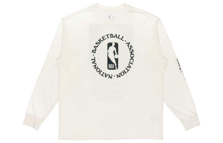Nike Nike NBA Sweatshirts Men's Ivory Crew Neck Moderate Regular