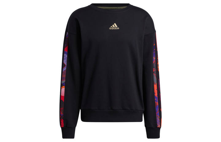 Adidas Adidas Sweatshirts Men's Black Crew Neck Moderate Regular