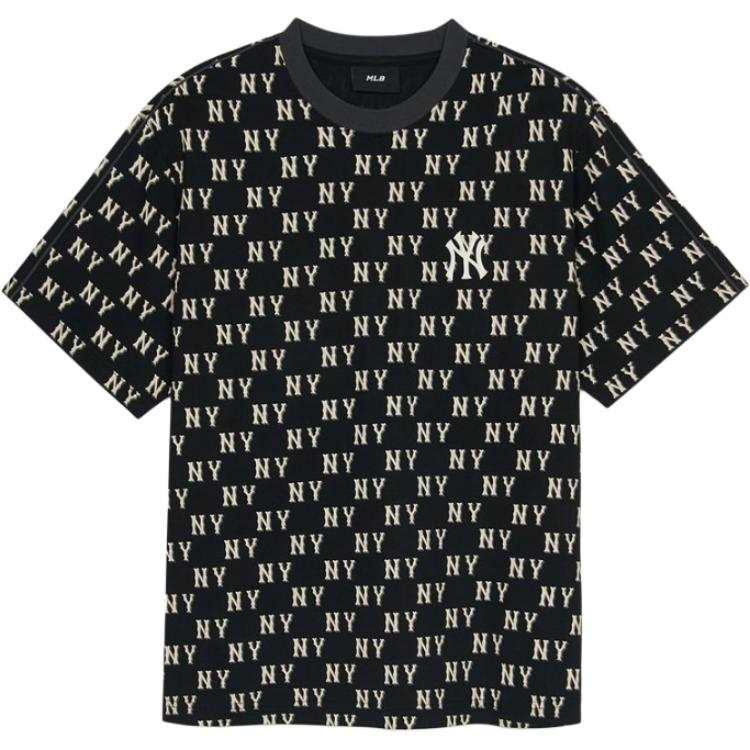 MLB New York Yankees Overfit T Shirt Unisex Black