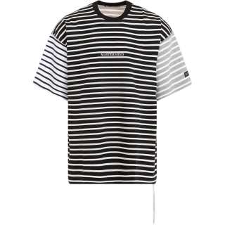 Mastermind JAPAN Logo print Striped T shirt