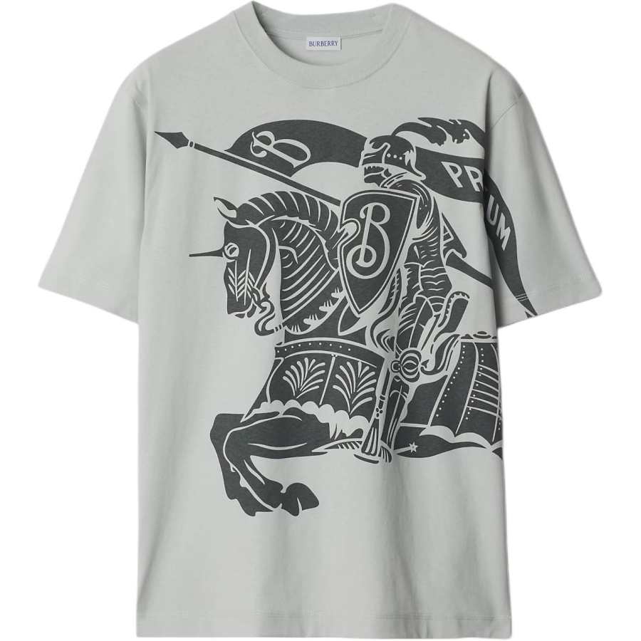 Burberry Equestrian Knight-Motif Crewneck T-Shirt