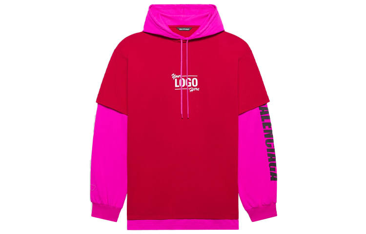 Balenciaga Your Logo Here Hooded T shirt