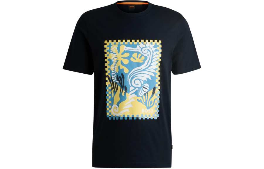 HUGO BOSS Graphic print Cotton T shirt