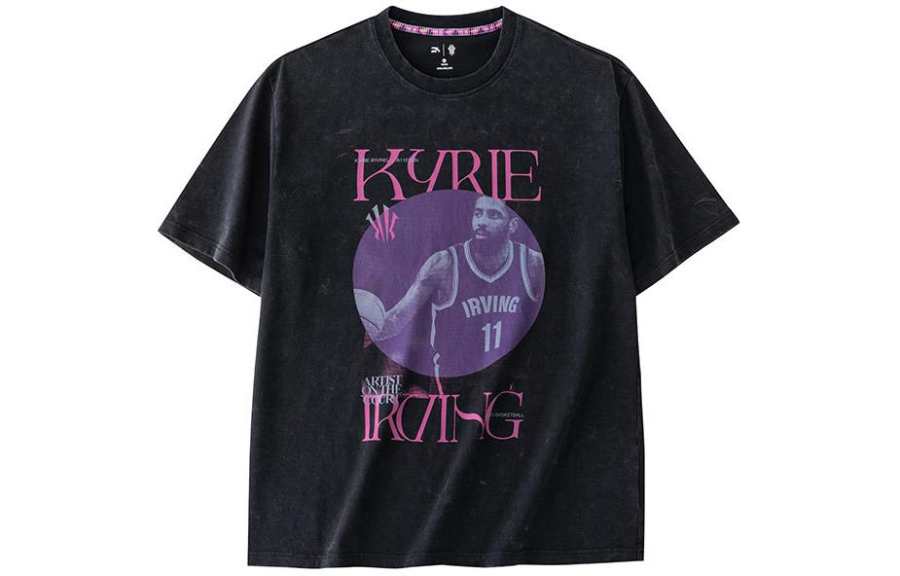 Anta Basketball Collection T Shirt Unisex Black