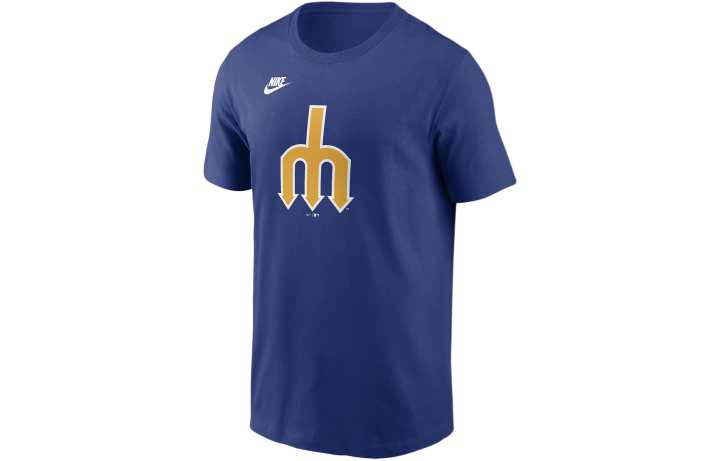 Nike Nike Seattle Mariners Cooperstown Team Logo Big Kids' Nike Mlb T-Shirt