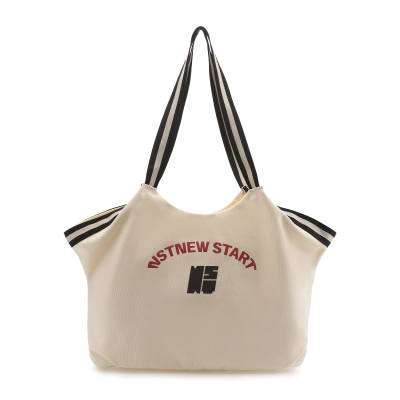 NSTNEW START Cotton Shoulder Bag Unisex Ecru