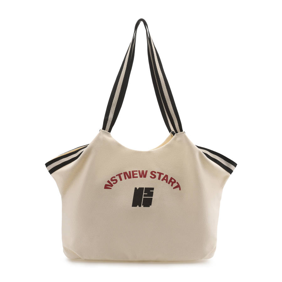 NSTNEW START Cotton Shoulder Bag Unisex Ecru