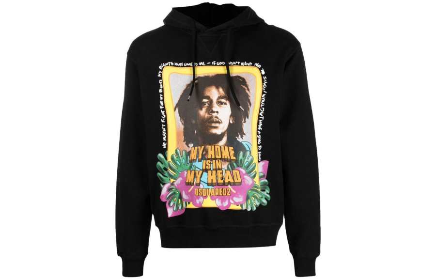 DSQUARED 2 【Previous Season】Bob Marley long-sleeve hoodie