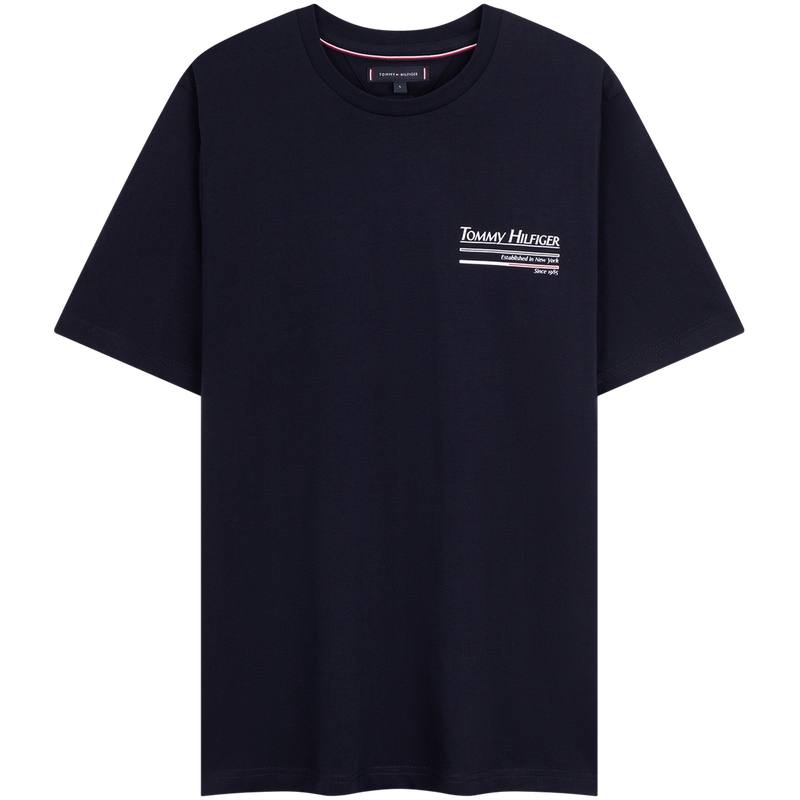 Tommy Hilfiger T Shirts Men's Crew Neck Moderate