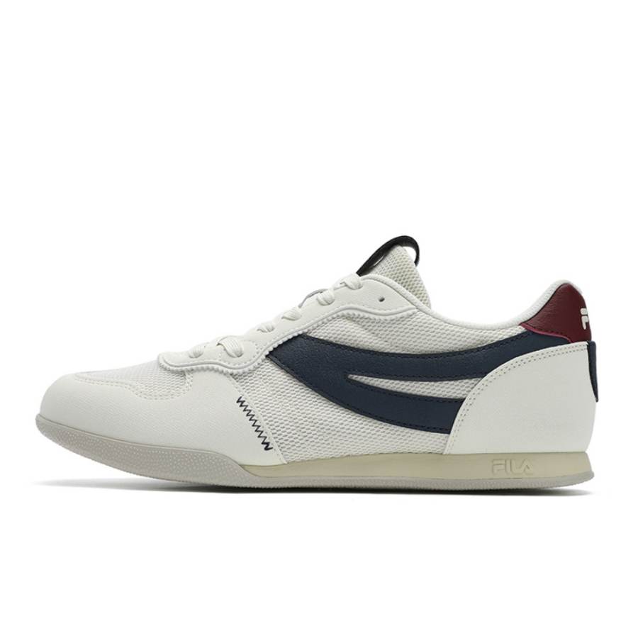 FILA Trail Thin And Elegant Shoes Low top Casual Shoes Men's White Blue